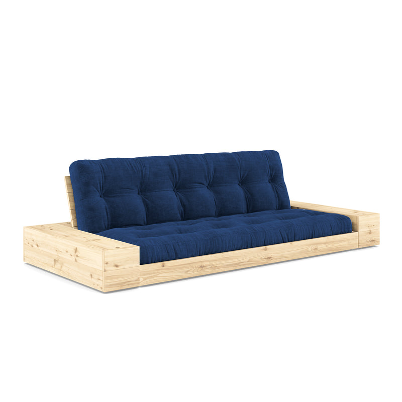 Karup Design - Base Schlafsofa mit Aufbewahrung | 517 Royal Blue / 101 clear lacquered