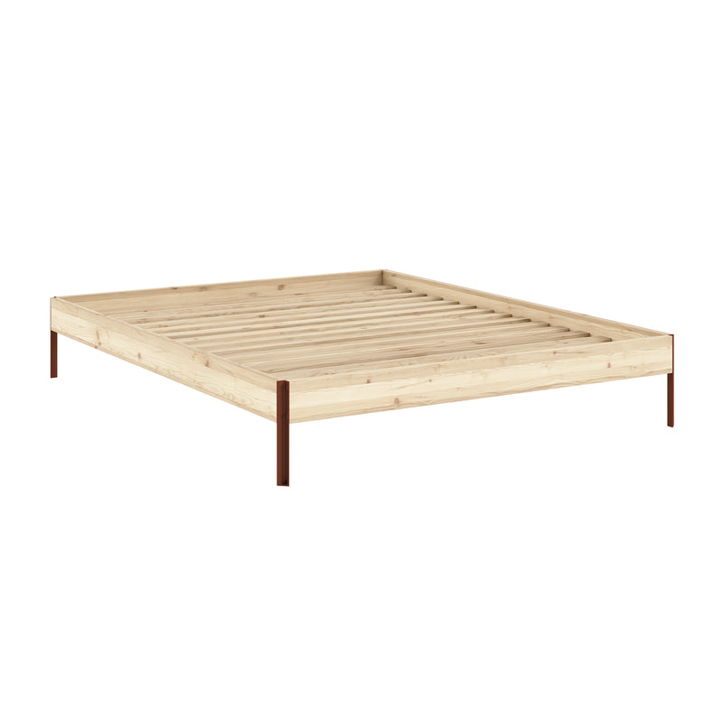 Karup Design - Core Bett | 160 x 200 cm / Kiefer natur / terra red