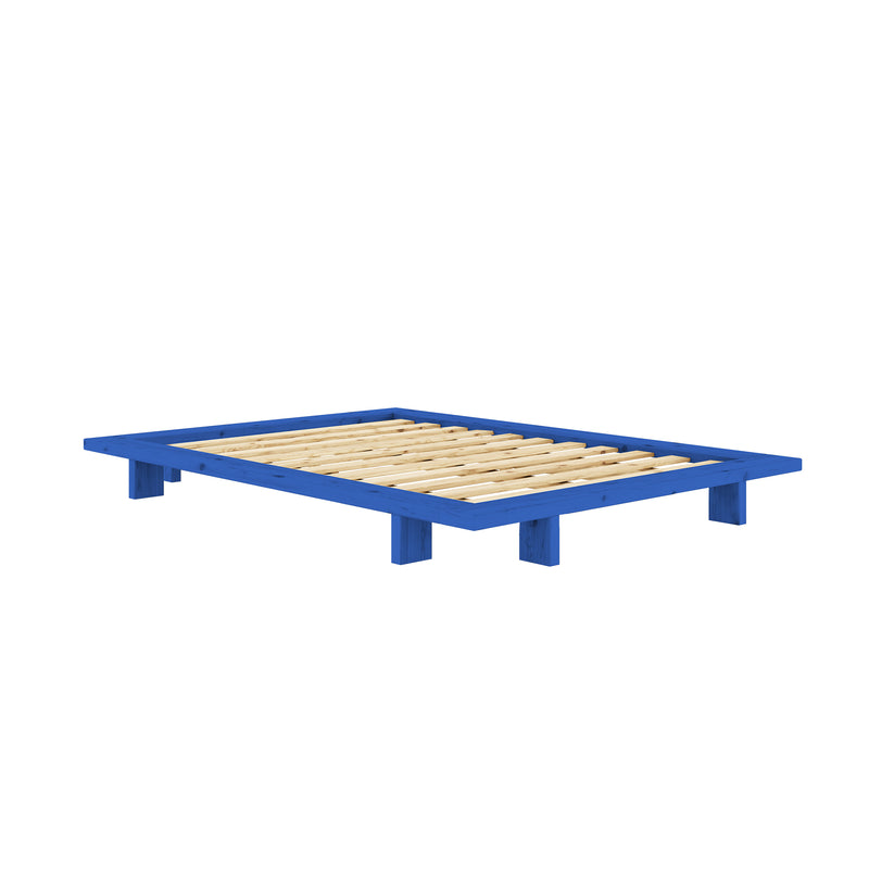 Karup Design - Futonbett Japan | 140 x 200 cm / Kiefer vivid blue