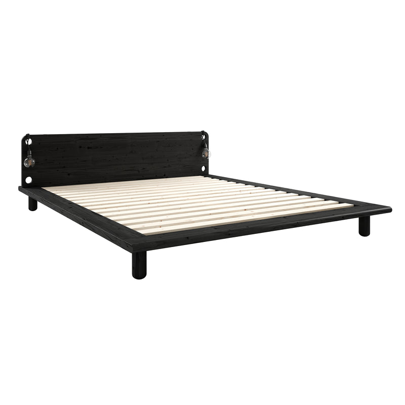 Karup Design - Peek Bett | 140 x 200 cm / Kiefer schwarz