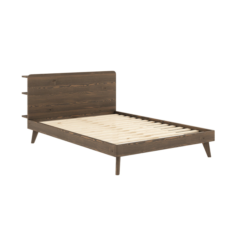Karup Design - Retreat Bett | 140 x 200 cm / 106 Carob brown lacquered