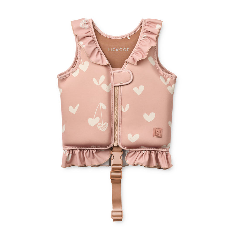 LIEWOOD - Dove Schwimmweste | 11 - 15 kg / Sweethearts/pale tuscuny, 15 - 19 kg / Sweethearts/pale tuscuny, 19 - 30 kg / Sweethearts/pale tuscuny