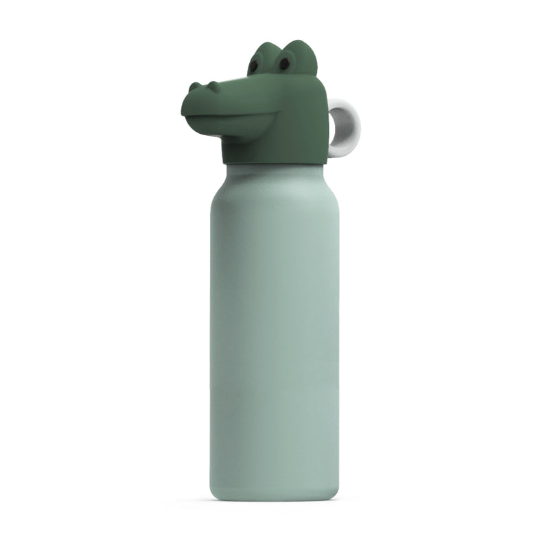 LIEWOOD - Falk Wasserflasche | 350 ml / Krokodil/peppermint/garden green