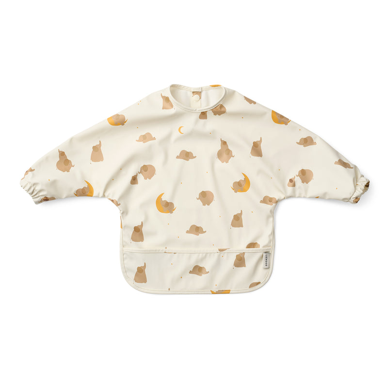 LIEWOOD - Merle Cape Lätzchen | Elephant/creme de la creme