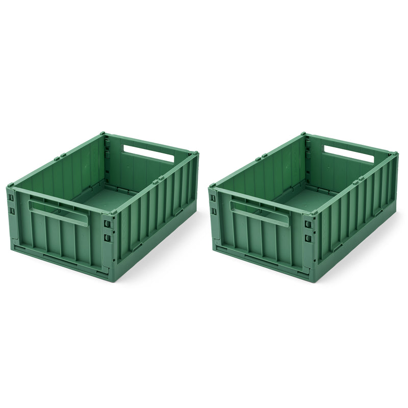 LIEWOOD - Weston Aufbewahrungsbox | 2er-Set / 36 x 25 x 13,5 cm / dusty ivy