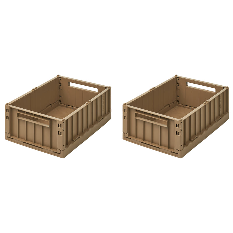 LIEWOOD - Weston Aufbewahrungsbox | 2er-Set / 36 x 25 x 13,5 cm / oat