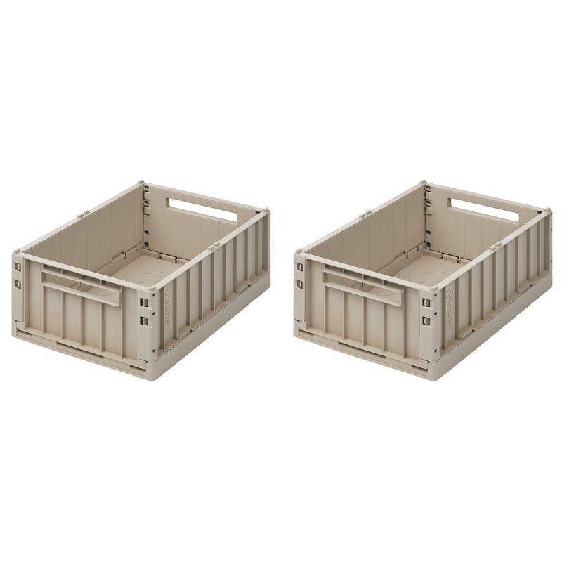 LIEWOOD - Weston Aufbewahrungsbox | 2er-Set / 36 x 25 x 13,5 cm / sandy