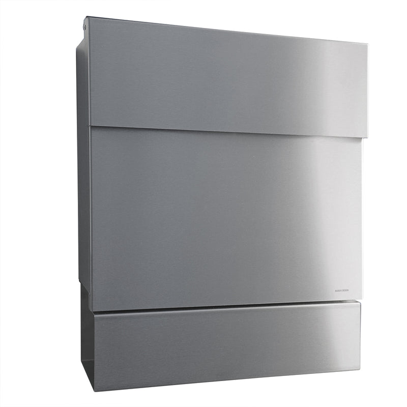 Radius Design - Briefkasten Letterman V mit Zeitungsrolle | Edelstahl