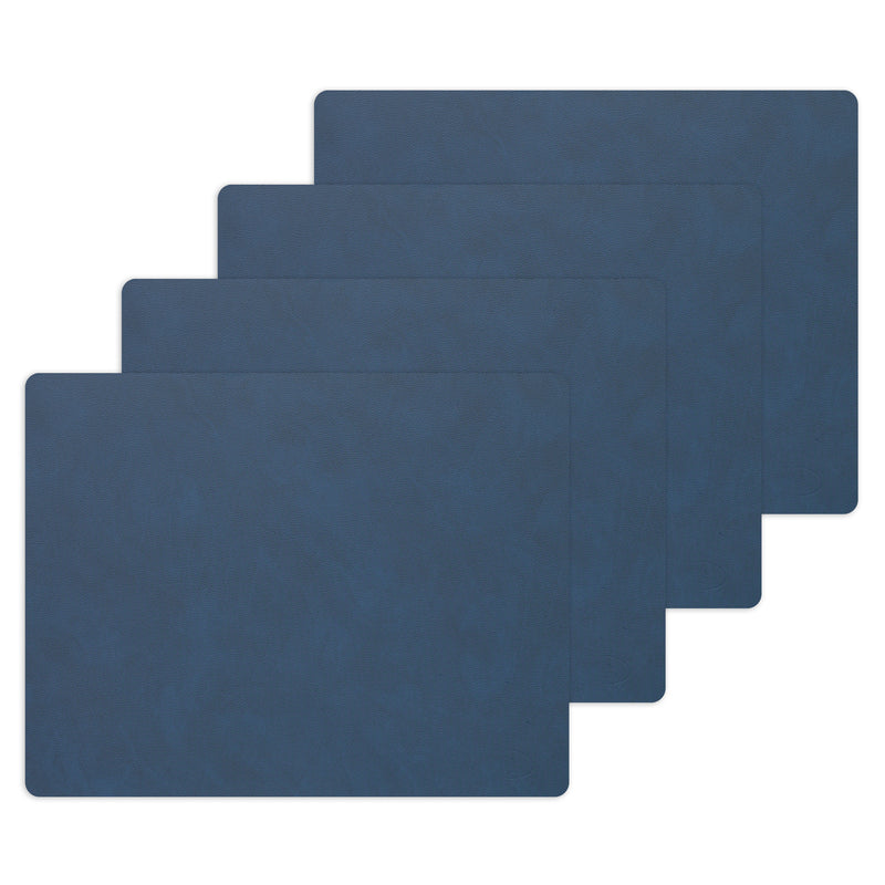 Lind DNA - Tischset Square L (4er-Set) | Nupo midnight blau