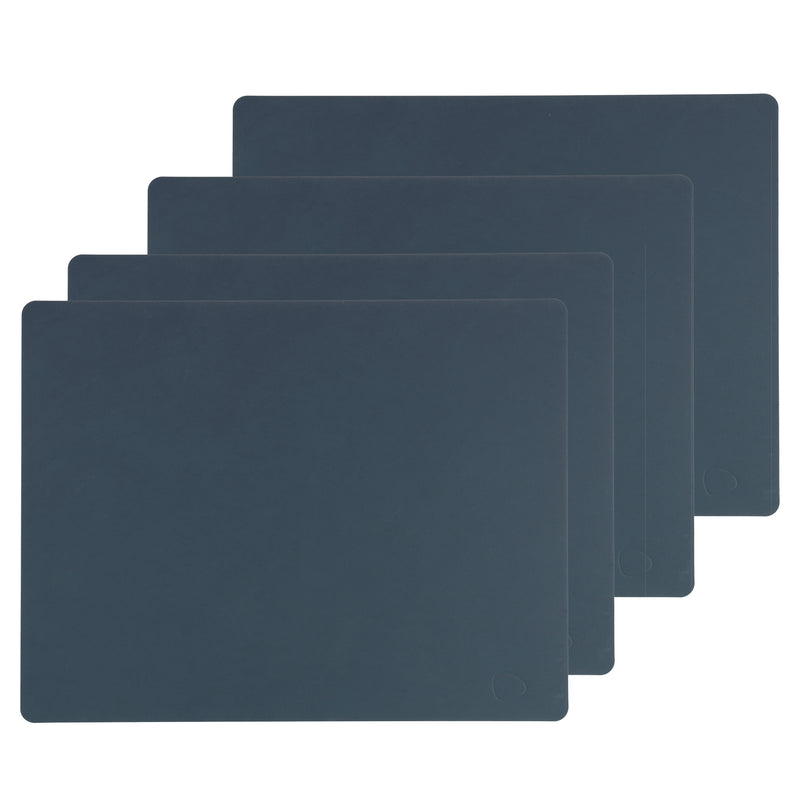 Lind DNA - Tischset Square L (4er-Set) | Nupo dunkelblau