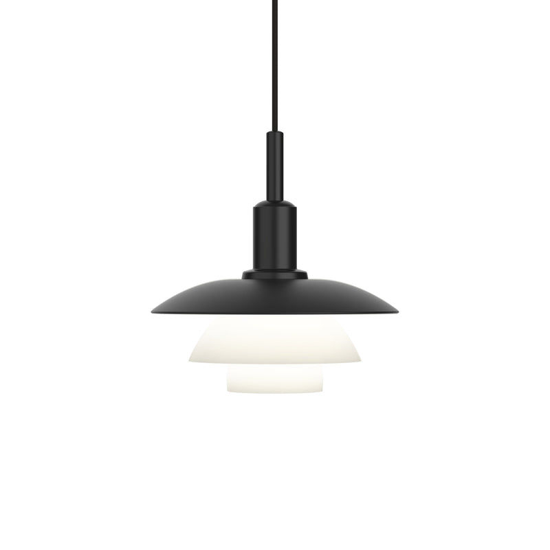 Louis Poulsen - PH 3/3 Pendelleuchte | Aluminium schwarz/Opalglas