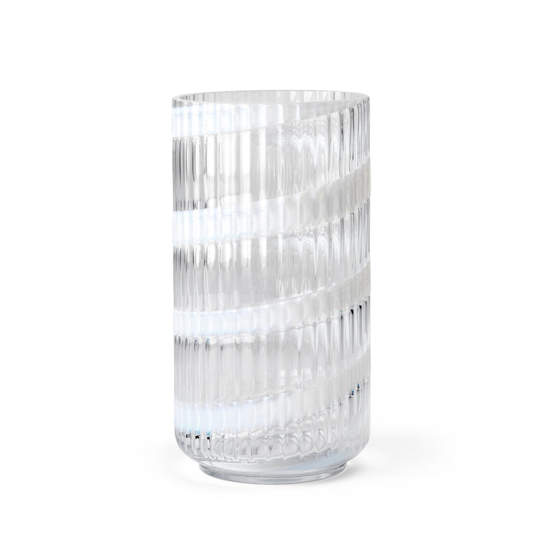 Lyngby Porcelæn - Lyngby Glasvase Swirl | H 20,5 cm