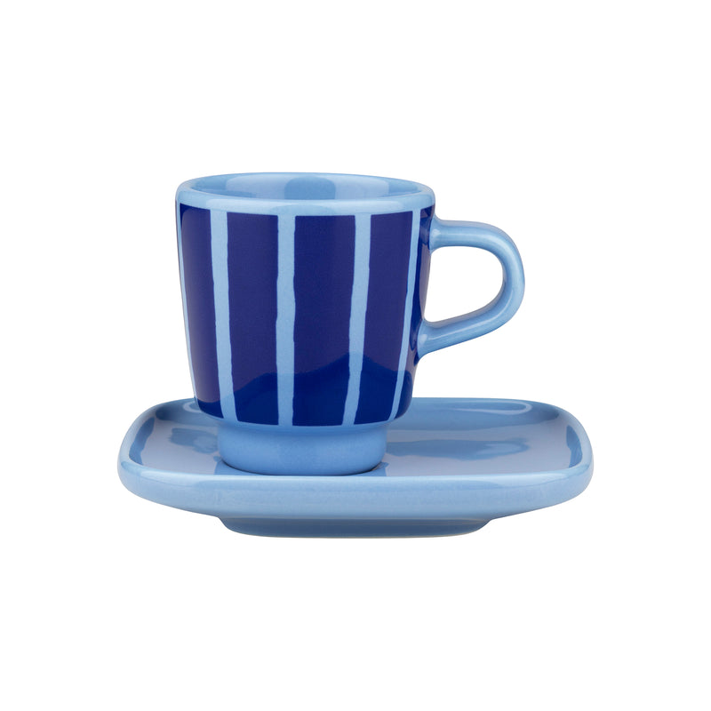 Marimekko - Oiva Piccolo Espressotasse | light blue/blue