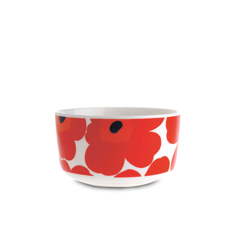 Marimekko - Oiva Unikko Schale | 500 ml / weiß/rot