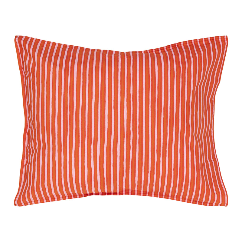 Marimekko - Piccolo Kissenhülle | 80 x 80 cm / warm orange/pink