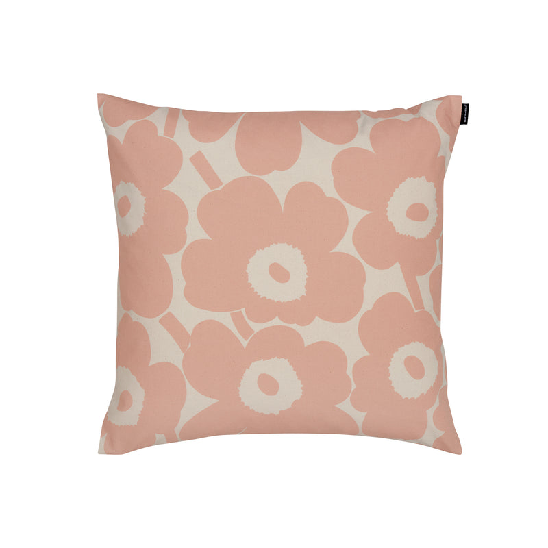 Marimekko - Pieni Unikko Kissenbezug | 50 x 50 cm / baumwollweiß/peach