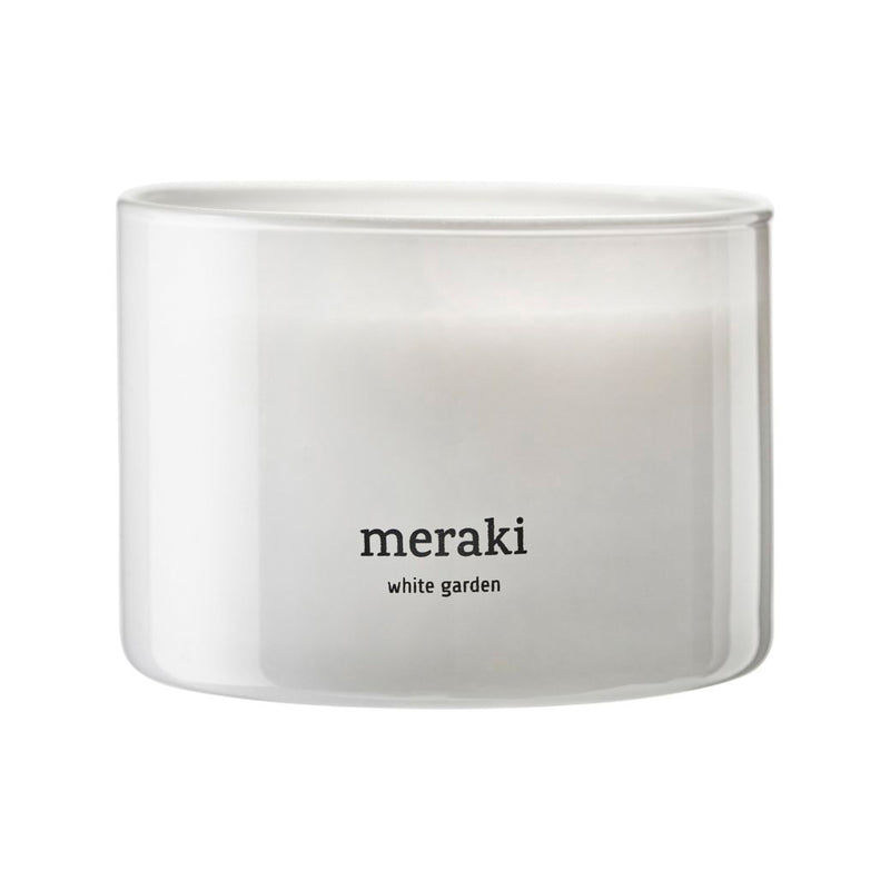 Meraki - Duftkerze | single / Ø 10 cm / White garden