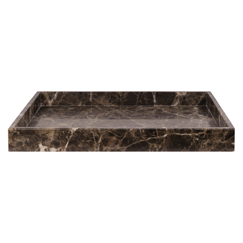 Mette Ditmer - Marble Tablett | 30 x 40 cm / braun