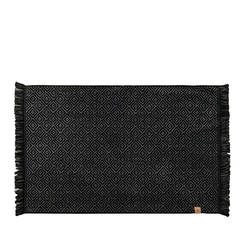 Mette Ditmer - Morocco Badematte | schwarz/grau