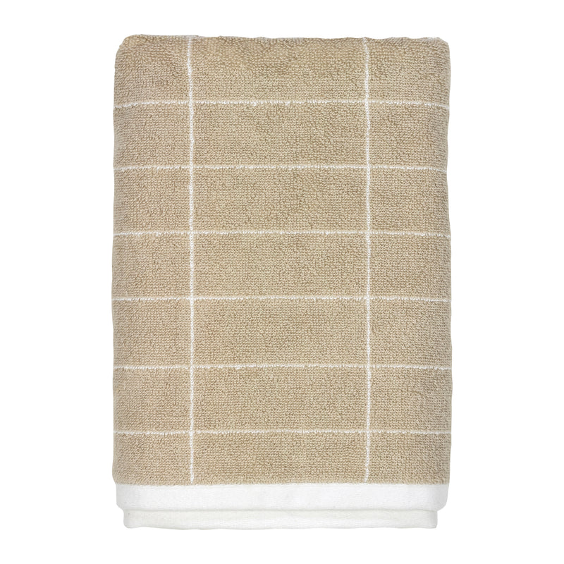 Mette Ditmer - Tile Badetuch | sand/off-white