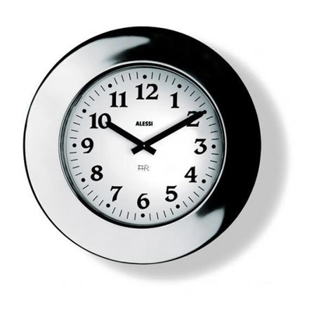 Alessi - Momento Wanduhr | Edelstahl poliert