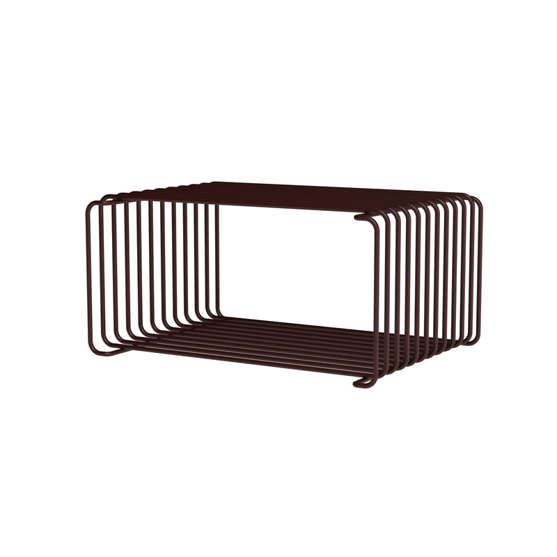 Montana - Panton Wire Half Height Regal | 25,7 cm / schwarz-rot