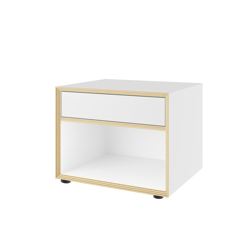 Müller Small Living - Vertiko kleine Kommode | Schubkasten oben / weiß
