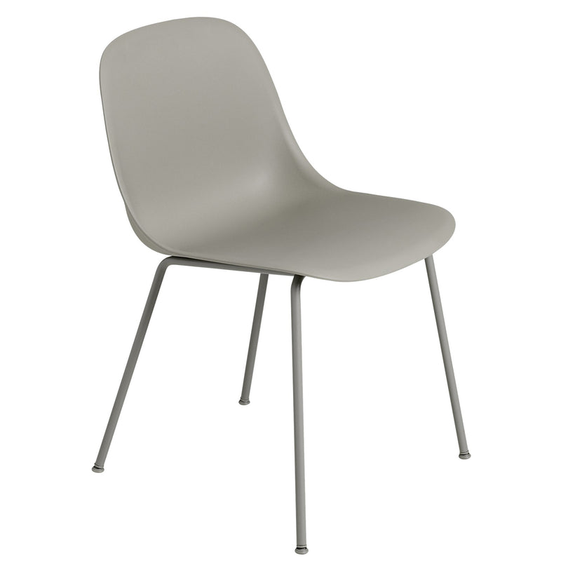 Muuto - Fiber Side Chair Tube Base | grau recycled / grau