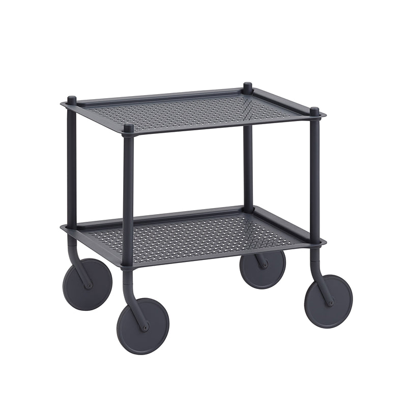 Muuto - Flow Beistellwagen | 2 Etagen / blau-grau