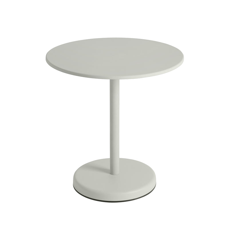 Muuto - Linear Steel Bistrotisch | Ø 70 x H 73 cm / grau
