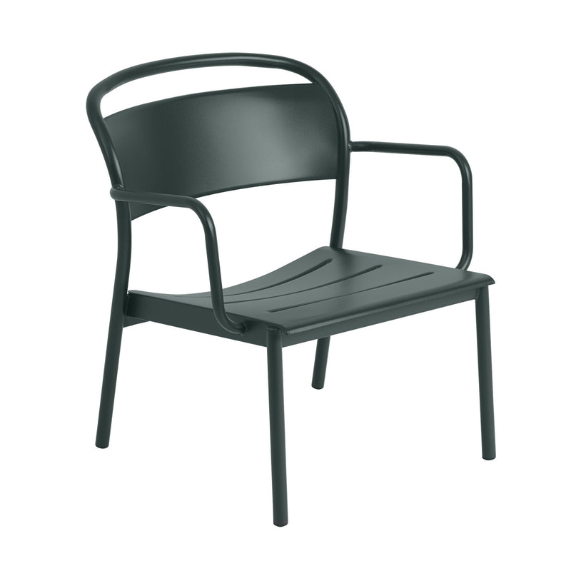 Muuto - Linear Steel Lounge Armchair | dunkelgrün