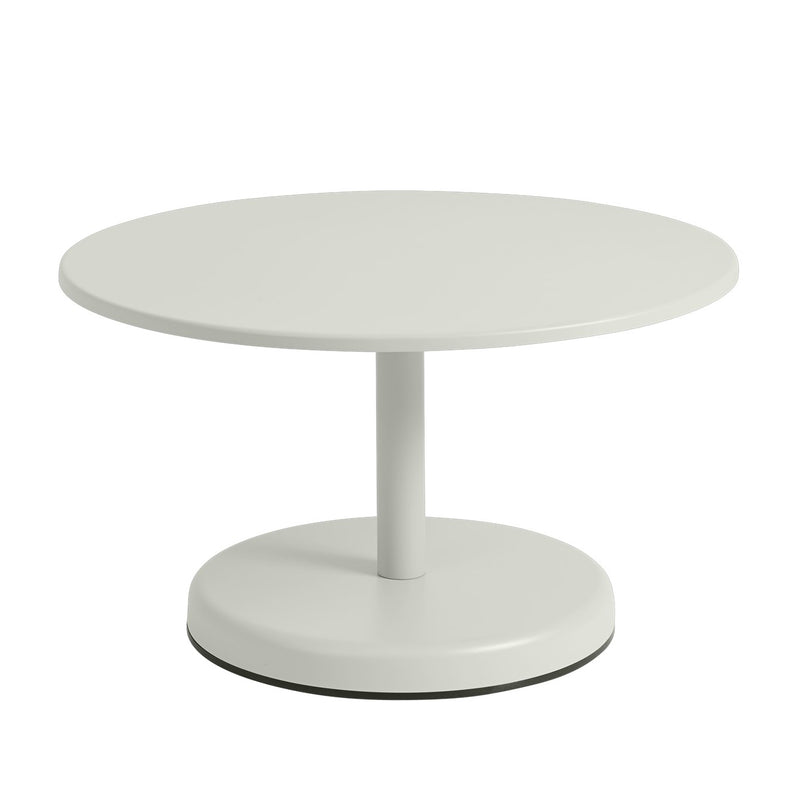 Muuto - Linear Steel Outdoor Kaffeetisch | Ø 70 x H 40 cm / grau
