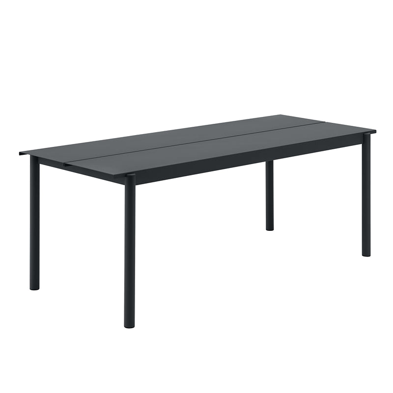 Muuto - Linear Steel Tisch | 200 x 75 cm / schwarz