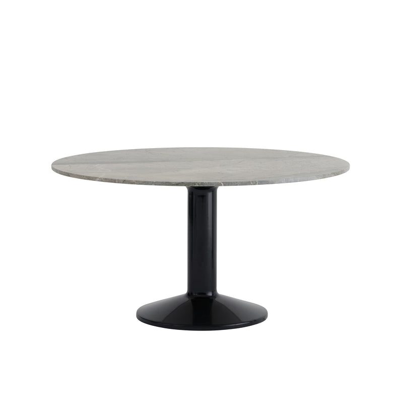 Muuto - Midst Esstisch | Ø 140 cm / Marmor grau/schwarz