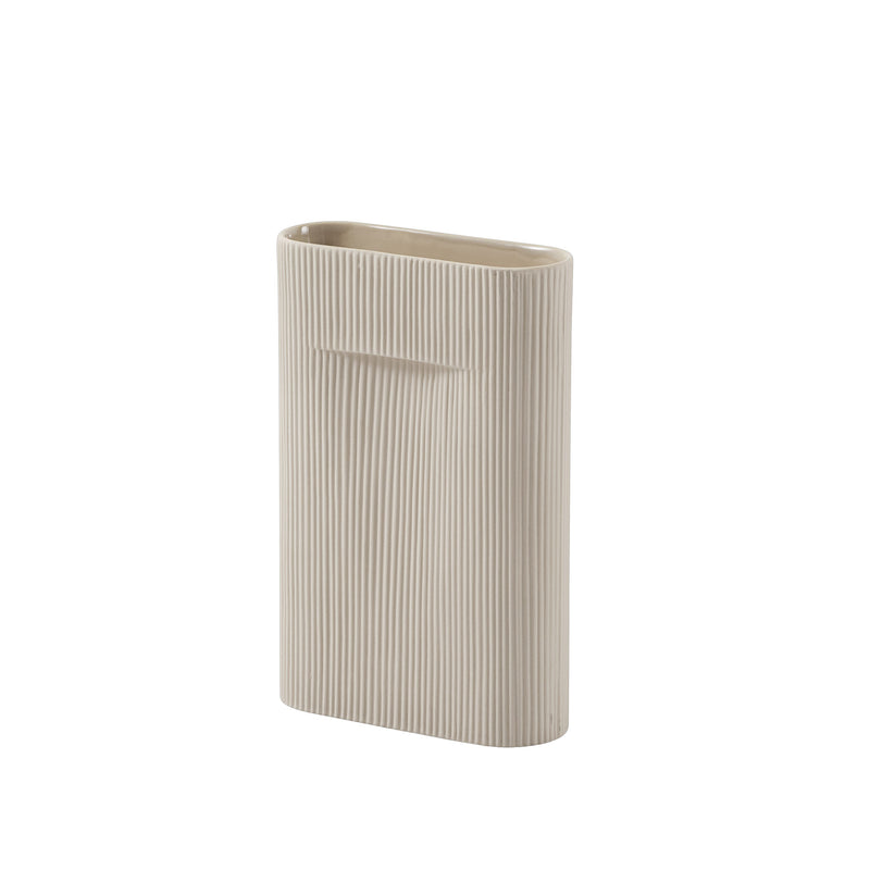 Muuto - Ridge Vase | H 35 cm / beige