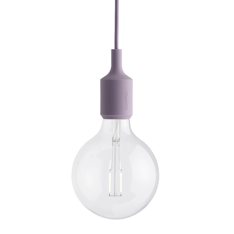 Muuto - Pendelleuchte E27-Socket LED | staubiges flieder
