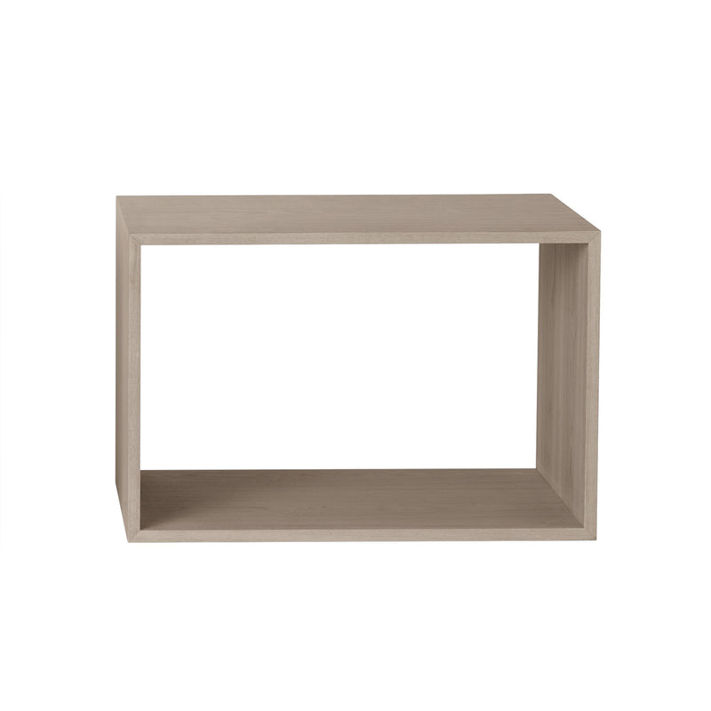 Muuto - Stacked Regalsystem ohne Rückwand | large / Eiche