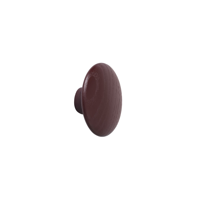 Muuto - Wandhaken "The Dots Wood" | XS / burgunderrot