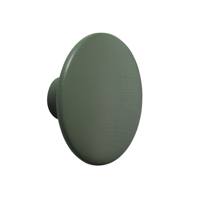 Muuto - Wandhaken "The Dots Wood" | M / schlammgrün