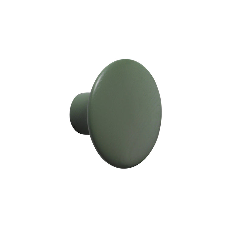 Muuto - Wandhaken "The Dots Wood" | S / schlammgrün