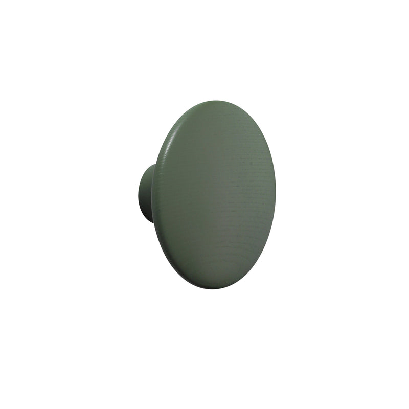 Muuto - Wandhaken "The Dots Wood" | S / dunkelgrün