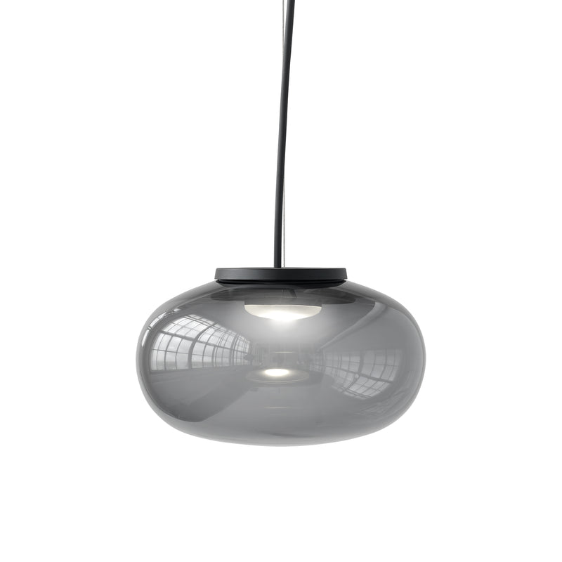New Works - Karl-Johan LED Pendelleuchte | small / smoked glass