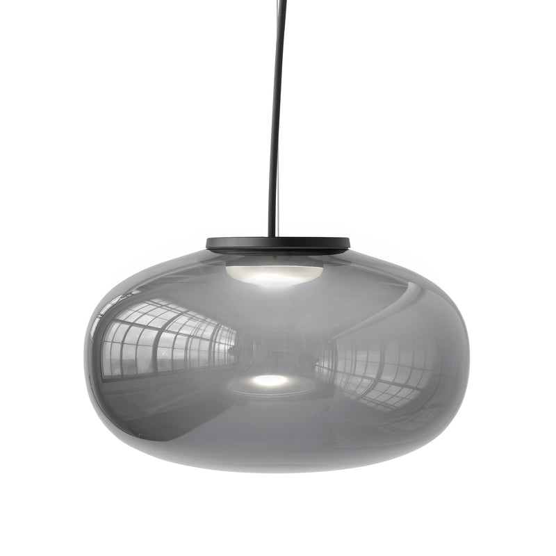 New Works - Karl-Johan LED Pendelleuchte | large / smoked glass