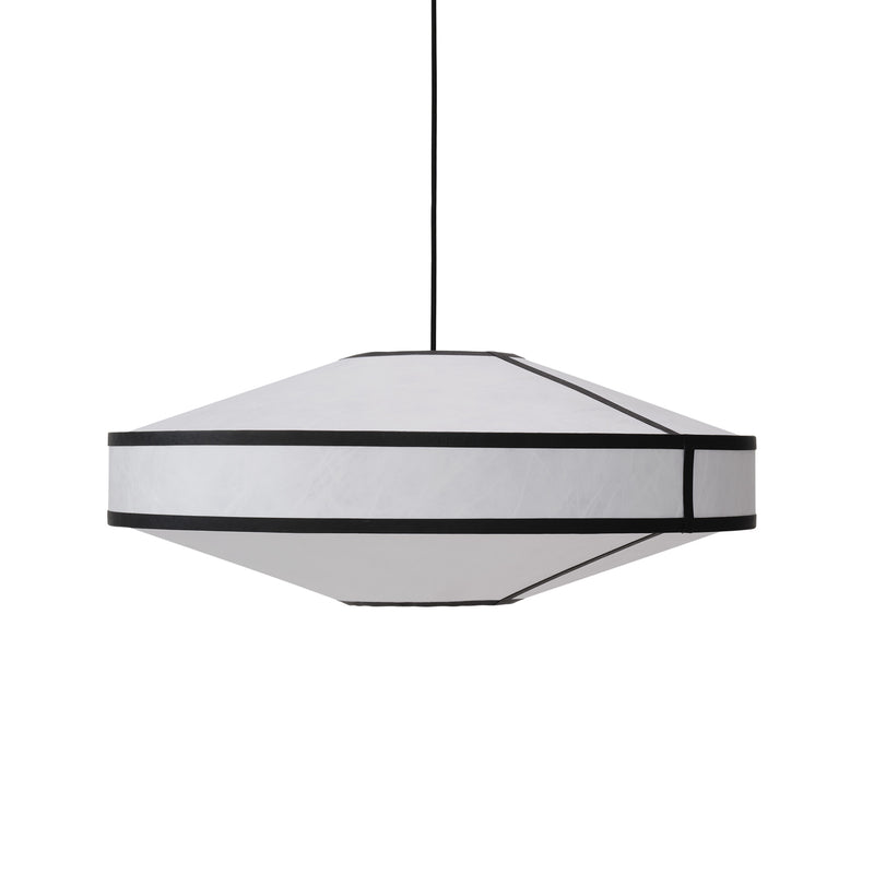 New Works - Kite Pendelleuchte | Ø 75 cm / black Tyvek