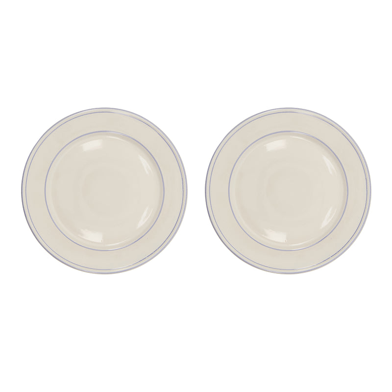 Nicolas Vahé - Bistro Teller | 2er-Set / Ø 27 cm / blau/weiß