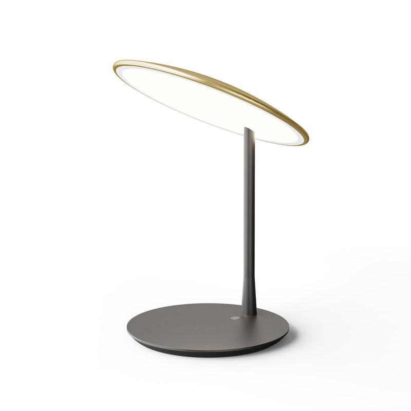 NINE - Disc LED Tischleuchte | messing/schwarz