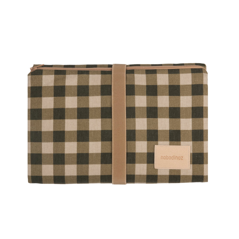 Nobodinoz - Hyde Park Wickelunterlage | green checks