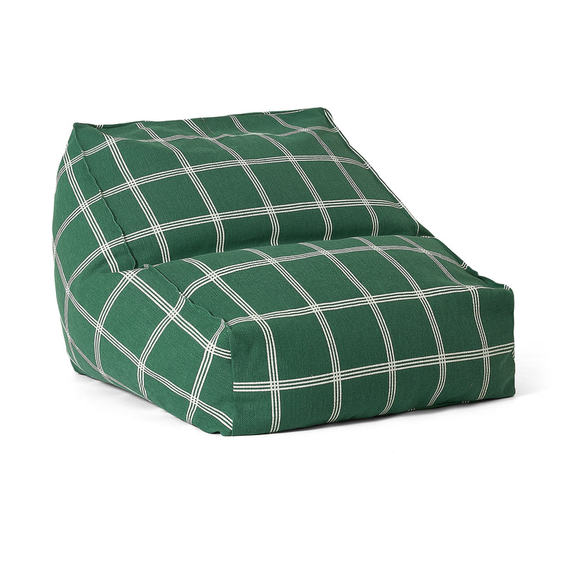 Nobodinoz - Vibes Sitzsack | L 74 x H 40 cm / grün/weiß