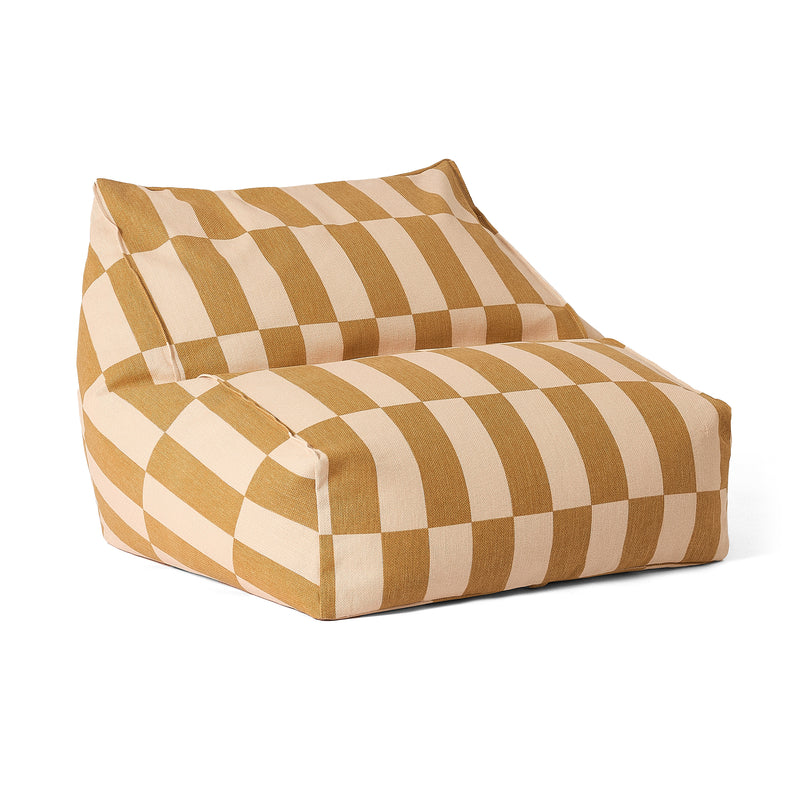 Nobodinoz - Vibes Sitzsack | L 74 x H 40 cm / senf/sand