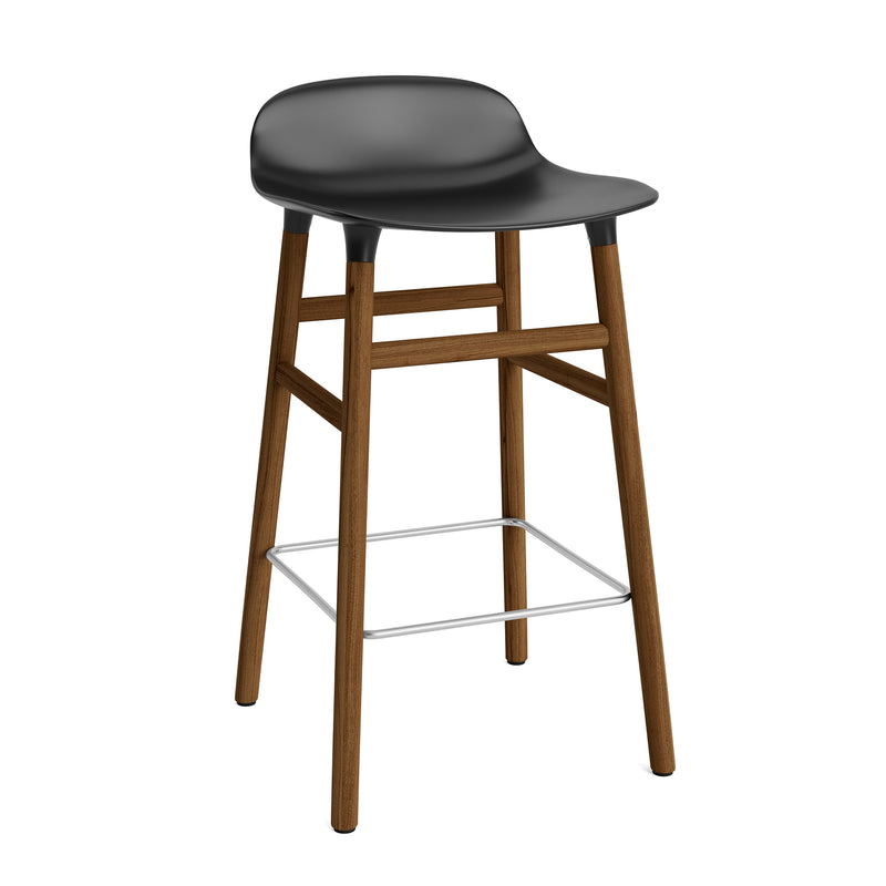 Normann Copenhagen - Form Barhocker 65 (Holz) | 65 cm / schwarz / Walnuss